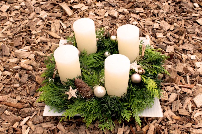 Adventskranz beige: 82.-