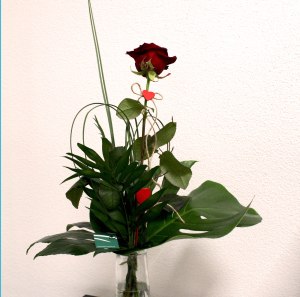 1. Rose ausgarniert 15.- Fr.