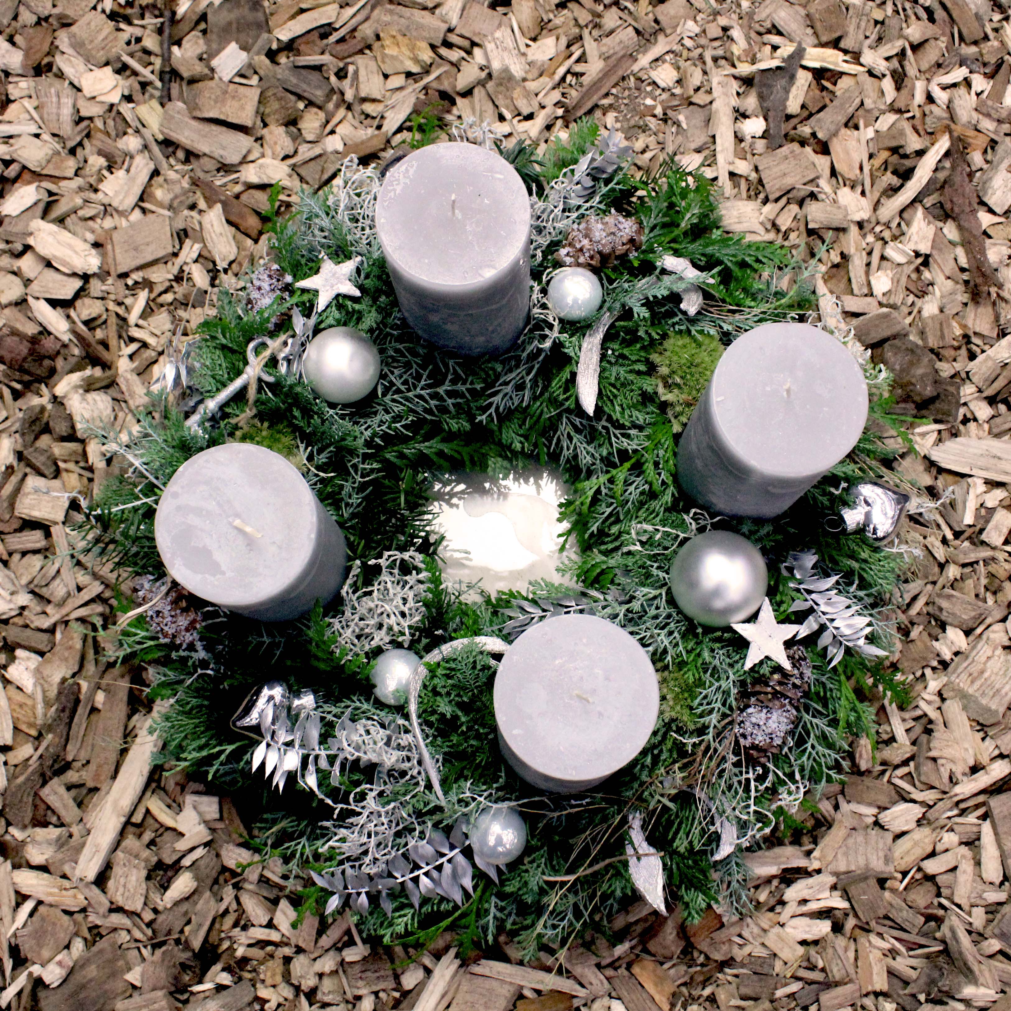 Adventskranz grau: 118.-
