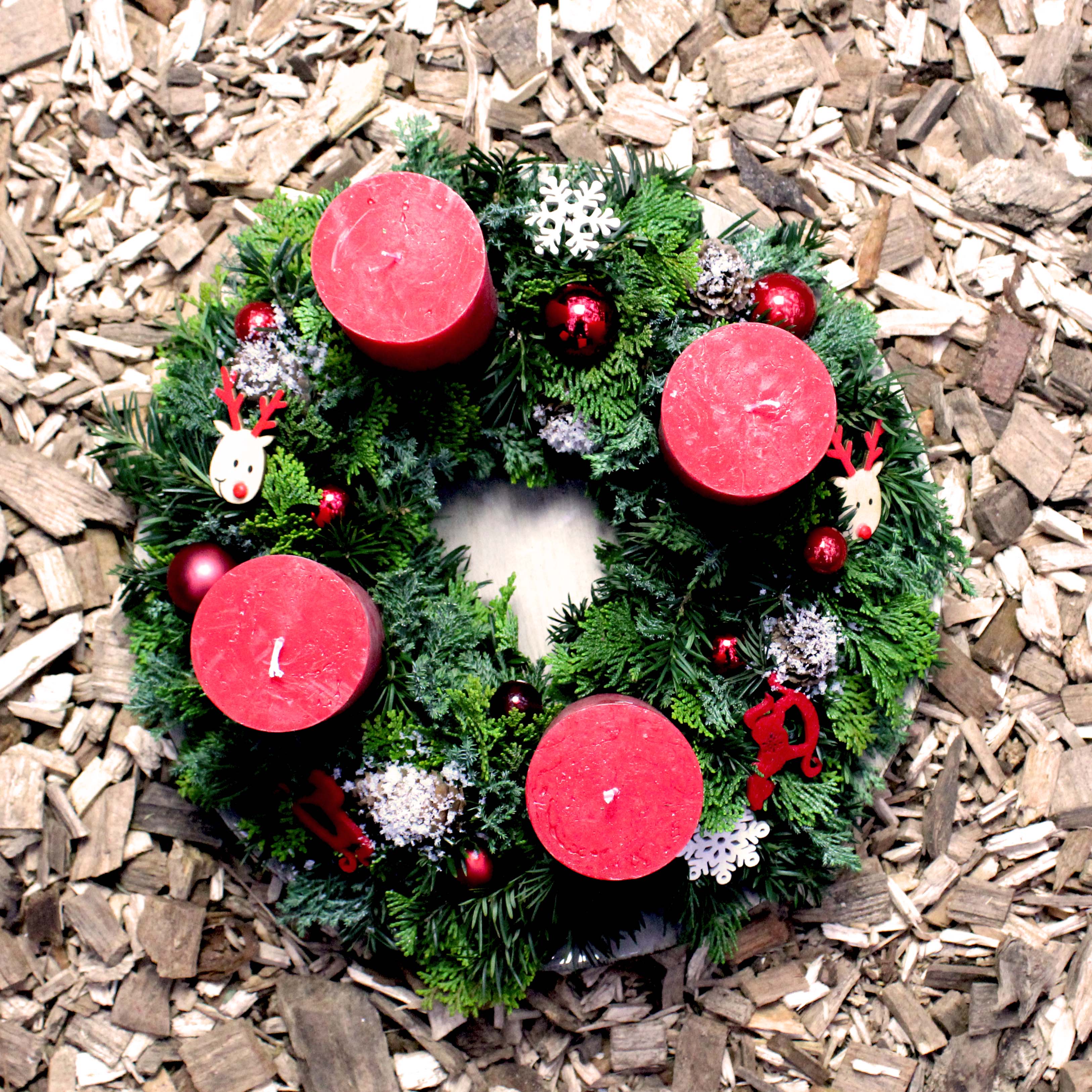 Adventskranz rot: 78.-