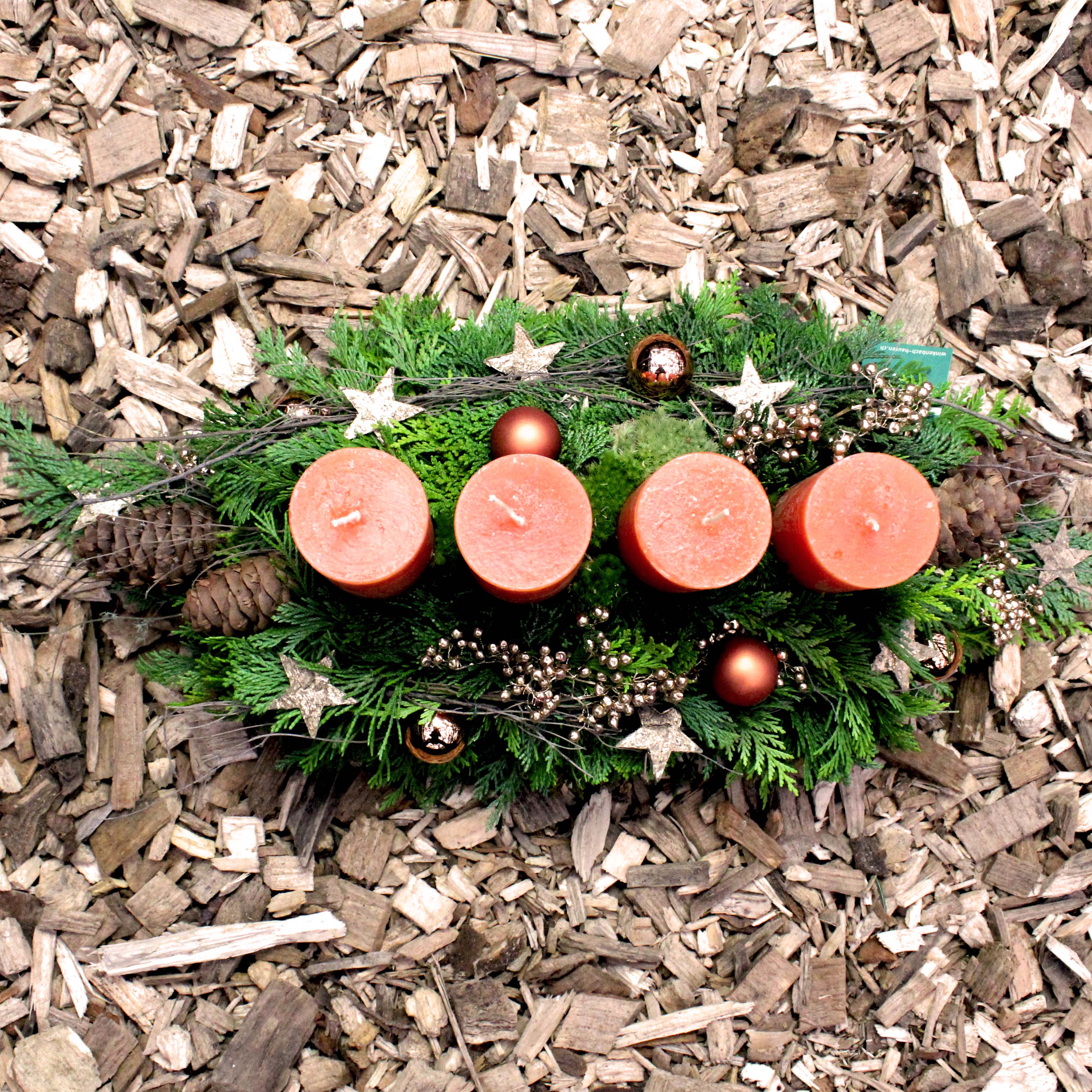 Adventskranz orange: 84.-
