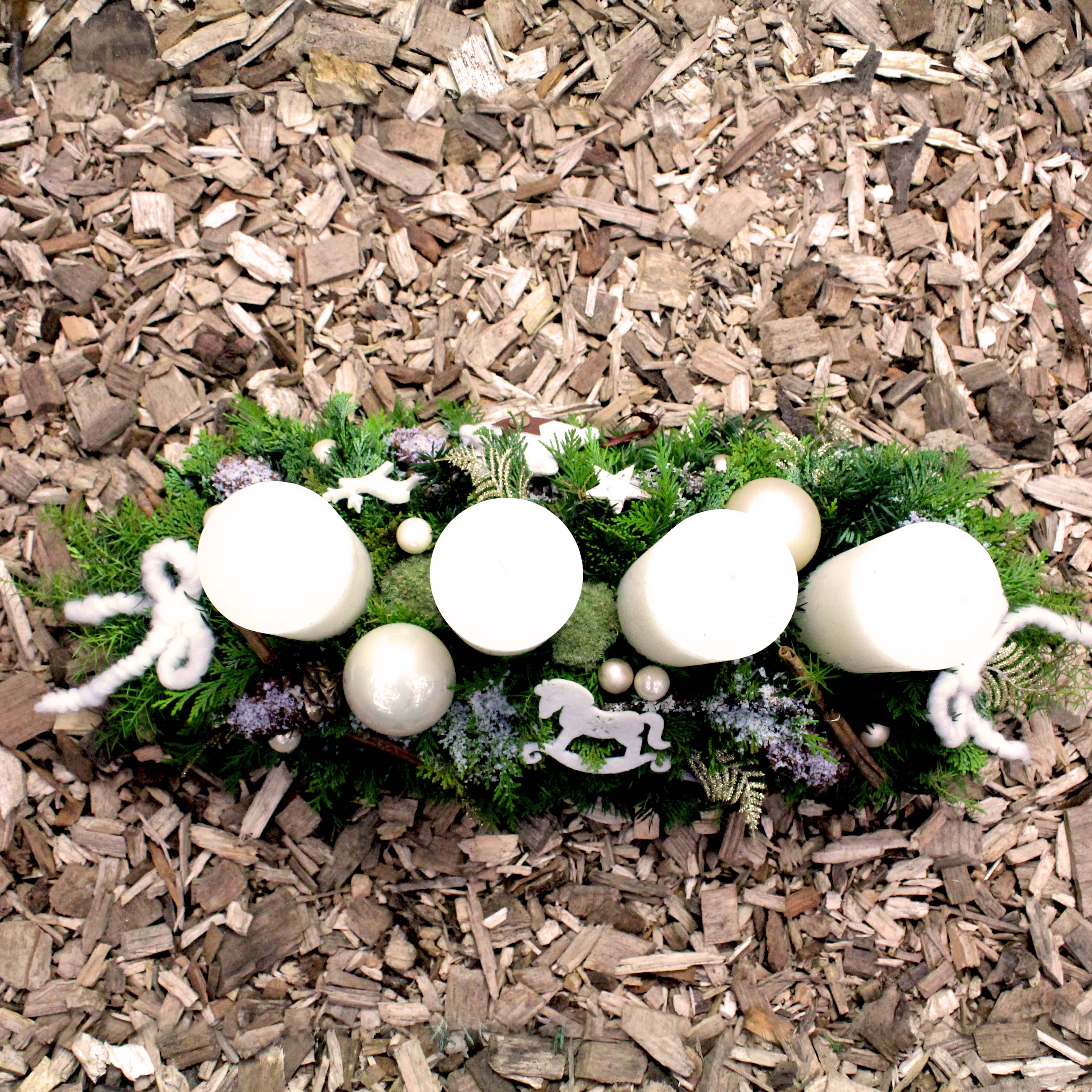 Adventsracette creme: 125.-